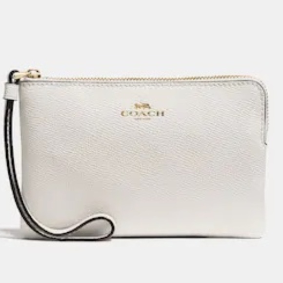 New Coach Corner Zip Wristlet - Picture 1 of 9